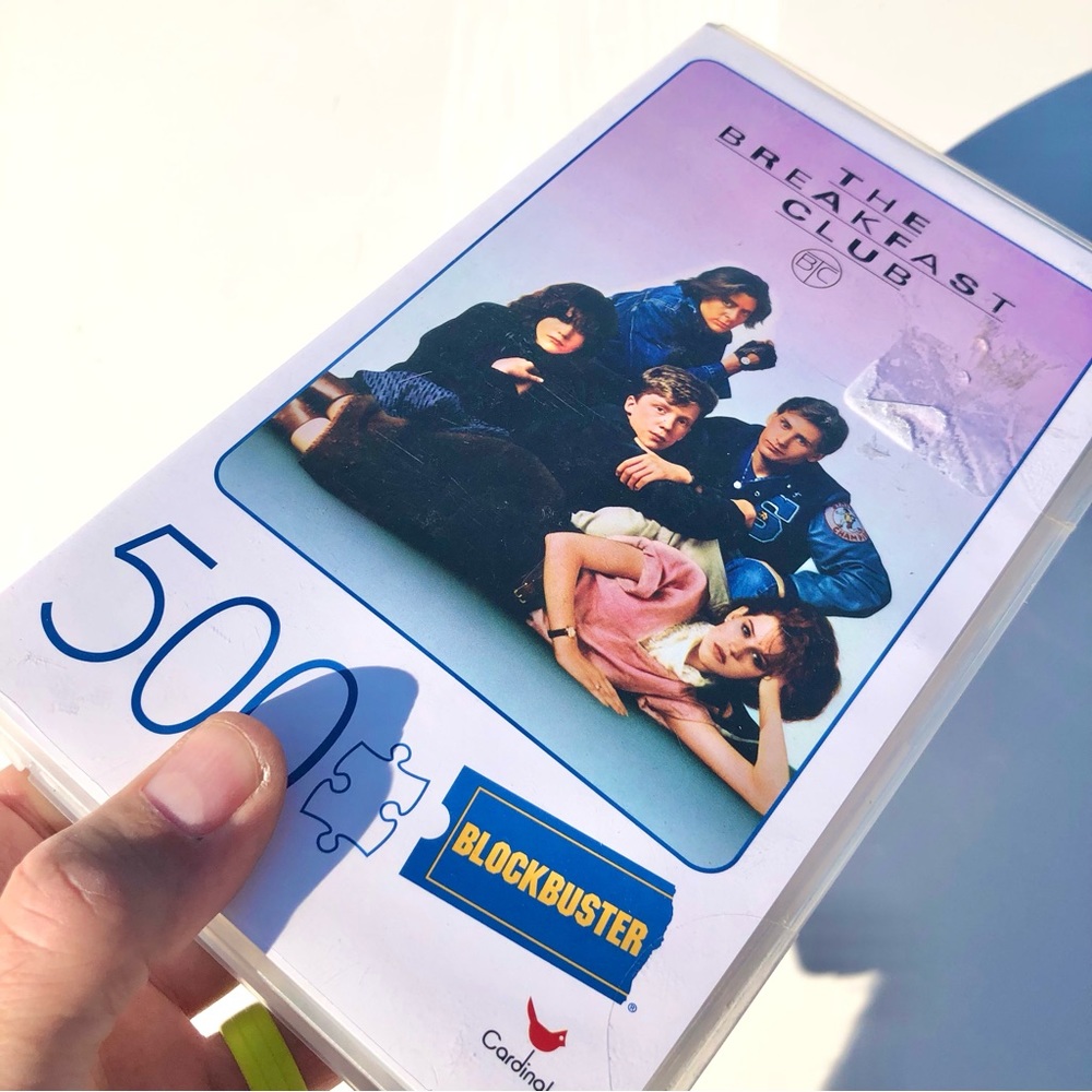 NWB The Breakfast Club Movie 500 Piece Puzzle In A Blockbuster Video Box New